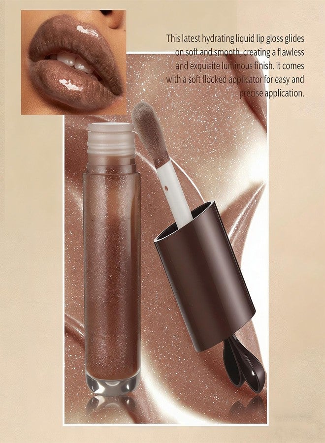 Baorder 3PCS Cute Hydrating Bunny Lip Gloss and Honey Lip Oil,Long Lasting Moisturizing and Nourishing Glitter Liquid Lipstick Set,Key Chain Glossy Honey Lip Stain,High Shine,Lip Care Makeup for Girls - Image 5